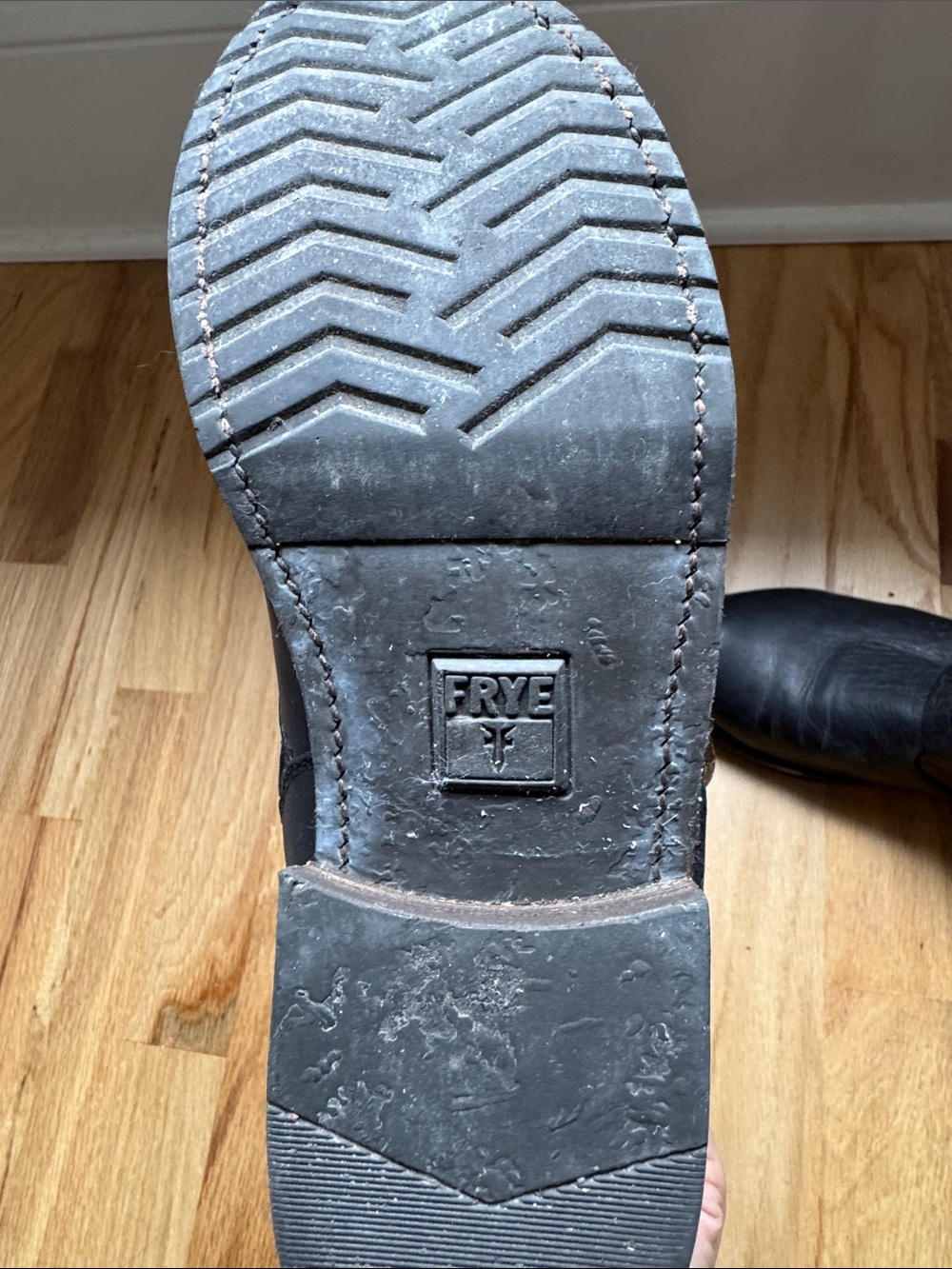 Frye Black Leather Boot with Buckles - Picture 6 of 6